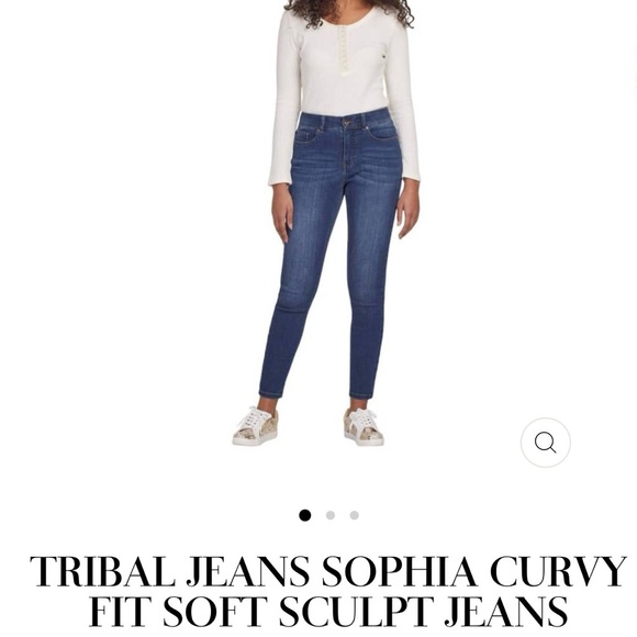 Tribal Women's Denim Blue Jeans 8 - Picture 1 of 6